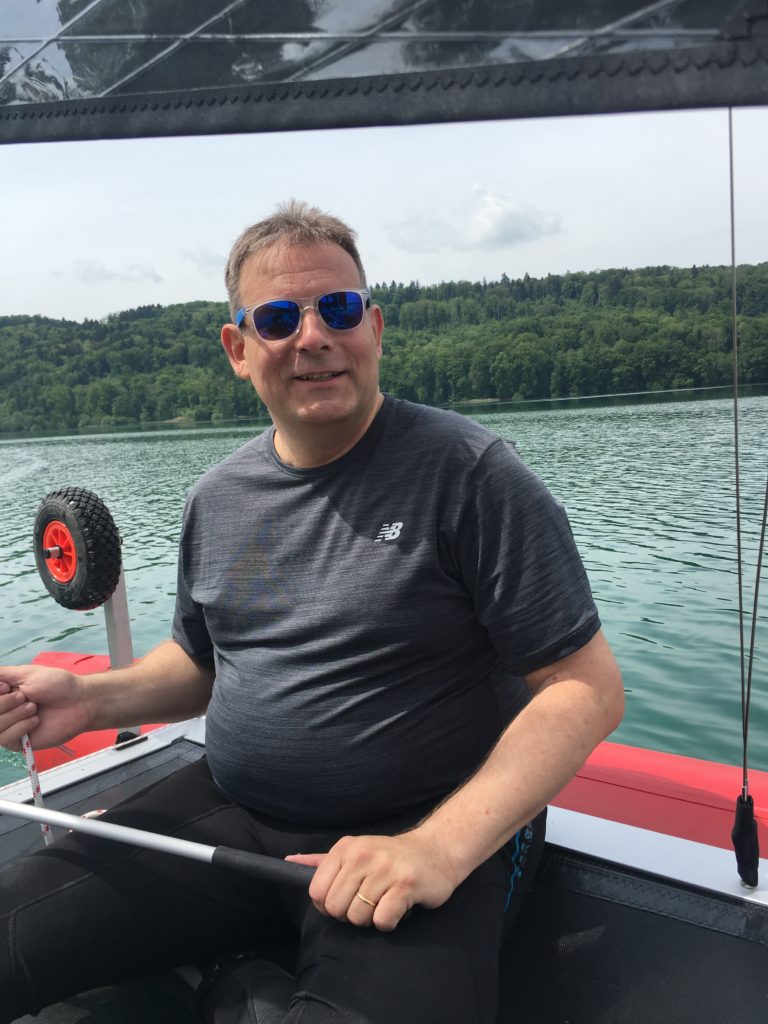 yes, we are on a lake and the wheel is real